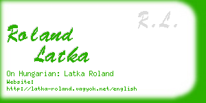 roland latka business card